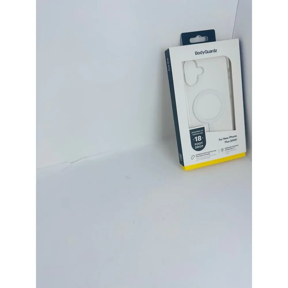 BodyGuardz Ace Pro iPhone 16 Plus Clear/White MagSafe Case NWT